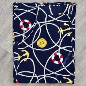 Lauren Ralph Lauren Nautical Wide-Leg Pants coastal resort size Med.